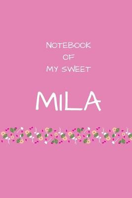 Book cover for Notebook of my sweet Mila