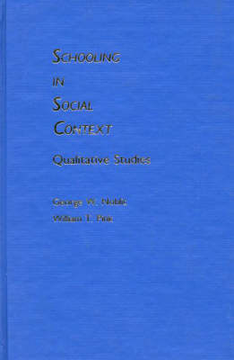 Book cover for Schooling in Social Context