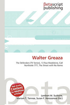 Book cover for Walter Greaza