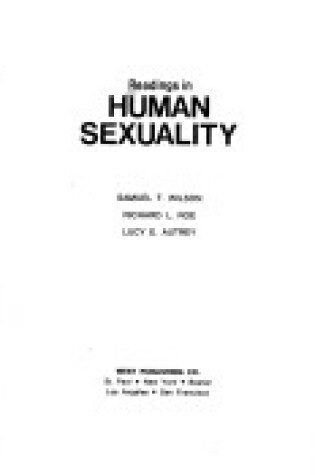 Cover of Readings in Human Sexuality