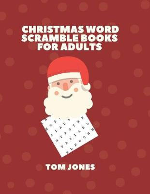 Book cover for Christmas Word Scramble Books for Adults