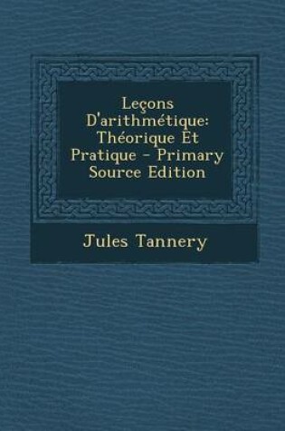 Cover of Lecons D'Arithmetique
