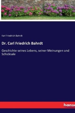 Cover of Dr. Carl Friedrich Bahrdt