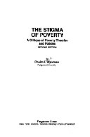 Cover of Stigma of Poverty