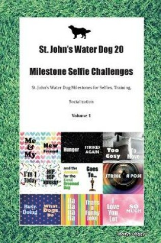 Cover of St. John's Water Dog 20 Milestone Selfie Challenges St. John's Water Dog Milestones for Selfies, Training, Socialization Volume 1