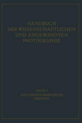 Cover of Das Photographische Objektiv