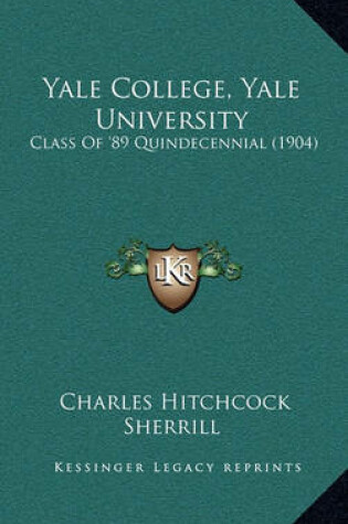 Cover of Yale College, Yale University