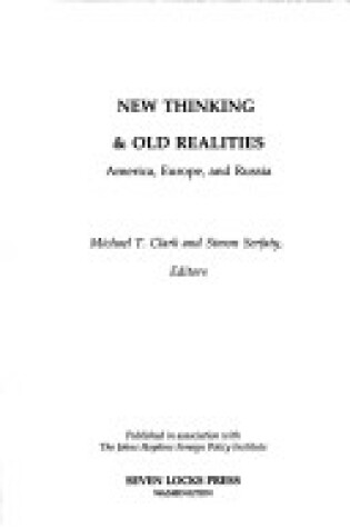 Cover of New Thinking and Old Realities