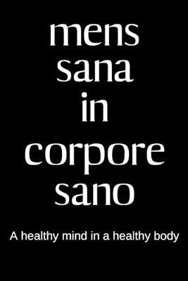 Book cover for mens sana in corpore sano - A healthy mind in a healthy body