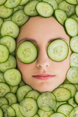 Book cover for Cucumber Slice Facial Mask Journal - The Things We Do to Look Good