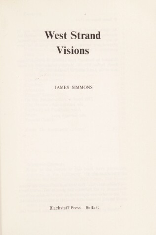 Book cover for West Strand Visions