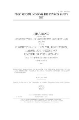 Cover of PBGC reform