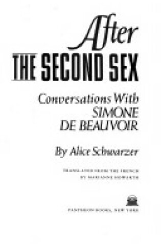 Cover of After the Second Sex