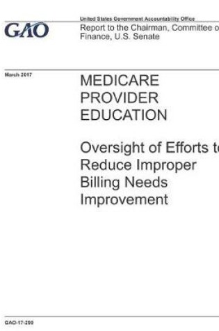 Cover of Medicare Provider Education