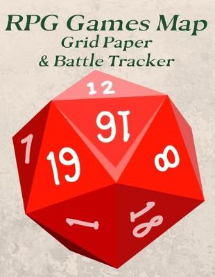 Book cover for RPG Games Map Grid Paper & Battle Tracker