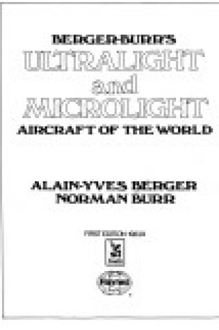 Cover of Ultralight and Microlight Aircraft of the World