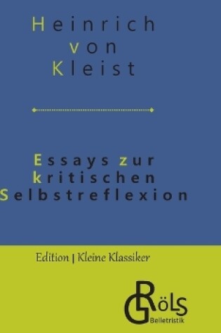 Cover of Essays zur Selbstreflexion