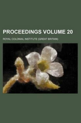 Cover of Proceedings Volume 20