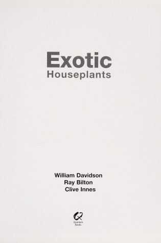 Cover of Exotic Houseplants