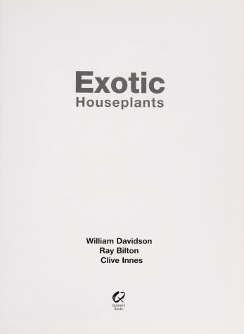 Cover of Exotic Houseplants