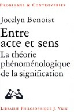 Cover of Entre Acte Et Sens