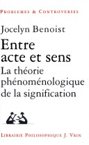 Cover of Entre Acte Et Sens