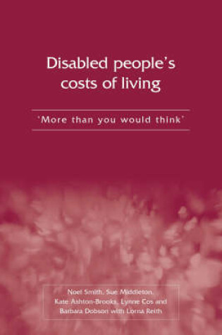 Cover of Disabled People's Costs of Living