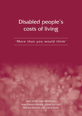 Book cover for Disabled People's Costs of Living