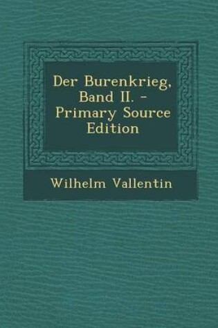 Cover of Der Burenkrieg, Band II.