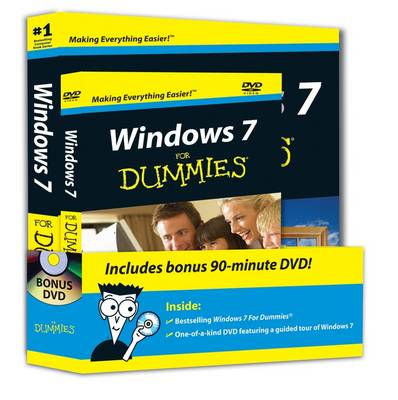 Book cover for Windows 7 For Dummies, Book + DVD Bundle