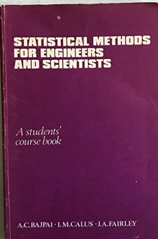 Cover of Statistical Methods for Engineers and Scientists