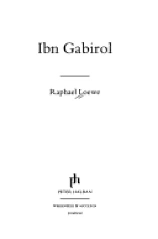 Cover of Ibn Gabriol