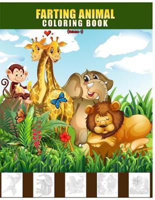 Book cover for Farting animal coloring book