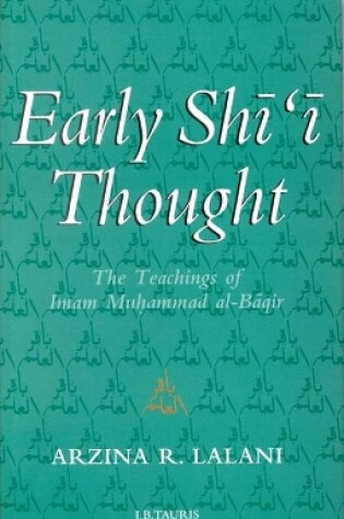 Cover of Early Shi'i Thought