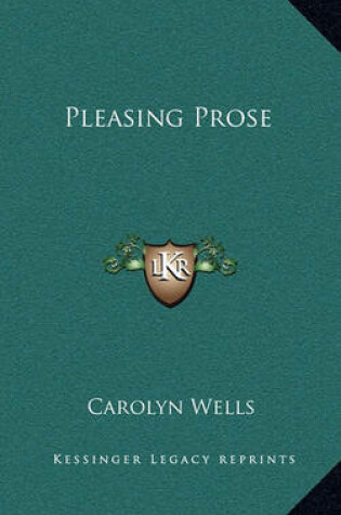 Cover of Pleasing Prose
