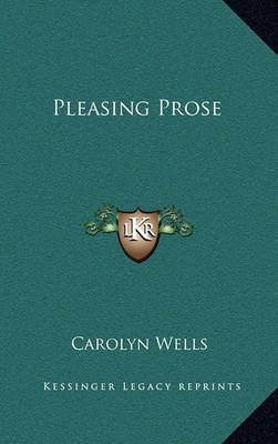 Book cover for Pleasing Prose