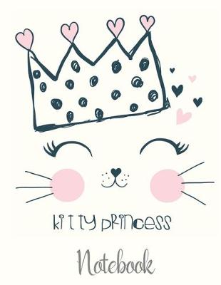 Book cover for Super Cute Kitty Princess Notebook