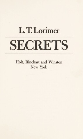 Book cover for Secrets