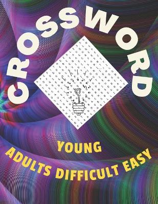 Book cover for crossword young adults difficult easy