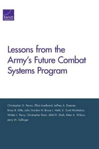 Cover of Lessons from the Army's Future Combat Systems Program