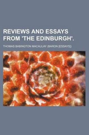 Cover of Reviews and Essays from 'The Edinburgh'.