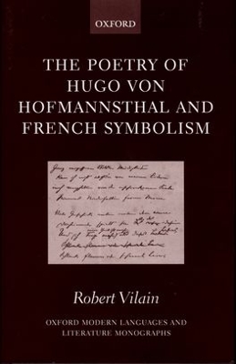 Cover of The Poetry of Hugo von Hofmannsthal and French Symbolism