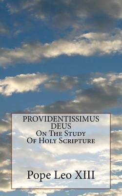 Book cover for PROVIDENTISSIMUS DEUS On The Study Of Holy Scripture