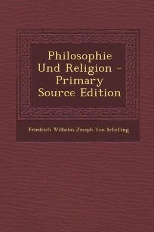 Cover of Philosophie Und Religion