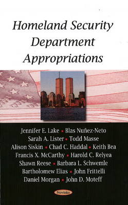 Book cover for Homeland Security Department Appropriations