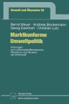 Book cover for Marktkonforme Umweltpolitik