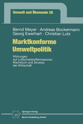 Cover of Marktkonforme Umweltpolitik