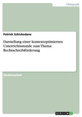 Book cover for Darstellung einer kontextoptimierten Unterrichtsstunde zum Thema