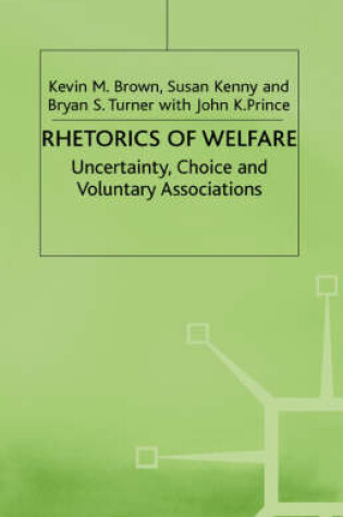 Cover of Rhetorics of Welfare
