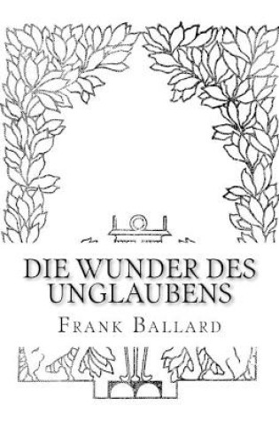 Cover of Die Wunder des Unglaubens